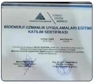 Bioenerji Metafizik Master sertifikası